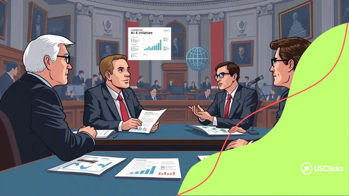 Recent bipartisan initiatives on AI
