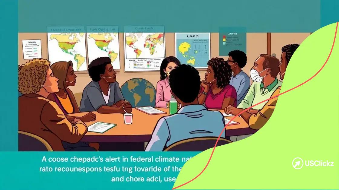 Community responses to federal climate alerts