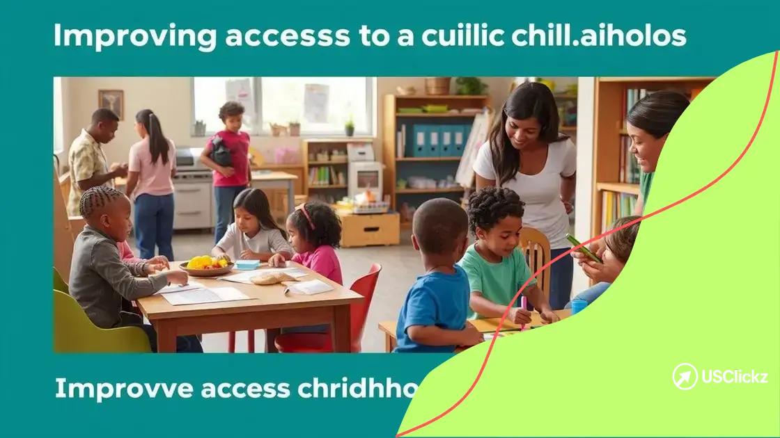 Strategies for improving access to resources