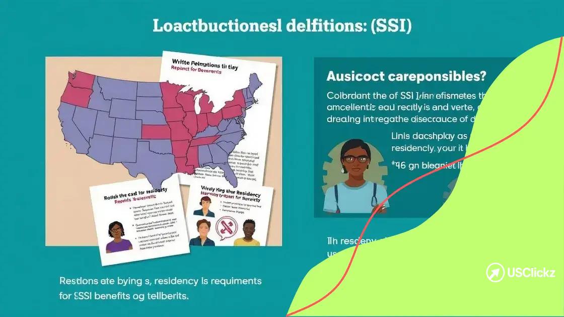 Residency requirements for SSI benefits