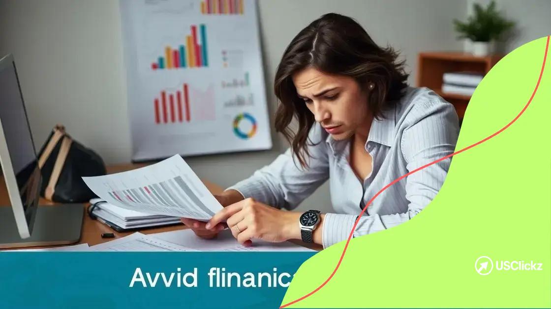 Common financial pitfalls to avoid