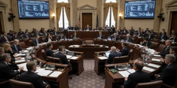 US Congress members at a hearing discussing Big Tech accountability