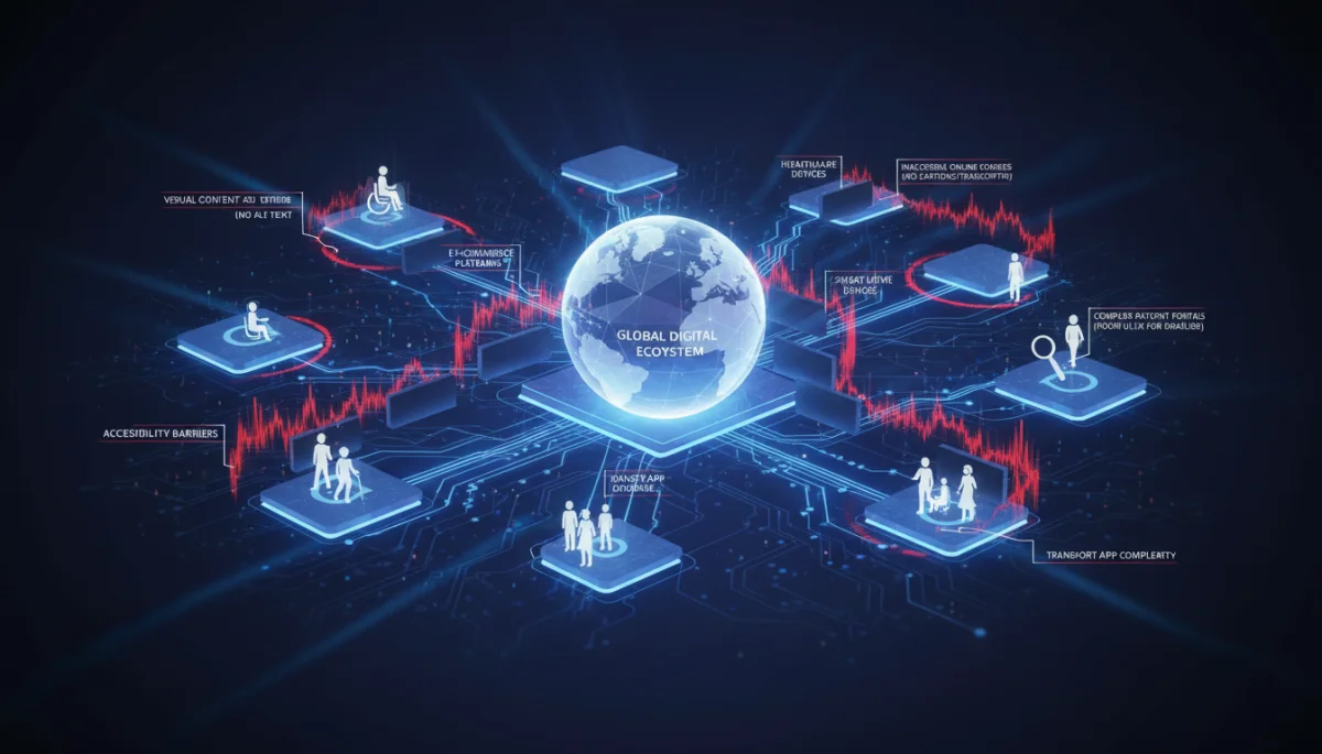 Complex digital ecosystem with accessibility challenges