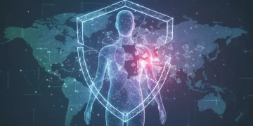 Digital shield representing data privacy concerns for US consumers