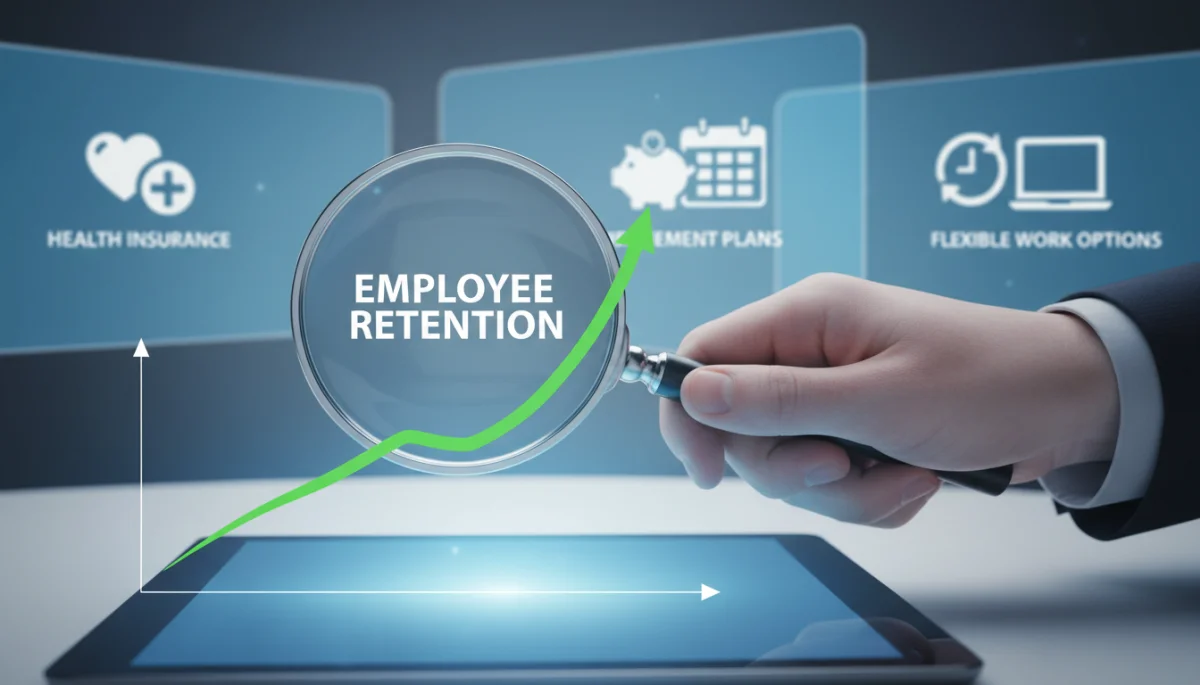 Analyzing employee retention data and benefits offerings