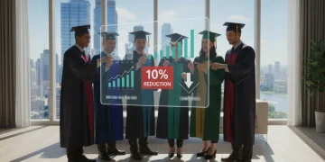Recent graduates planning their finances with new student loan repayment options