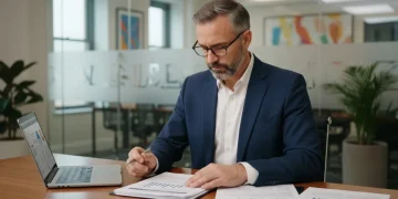Man reviewing 2026 long-term disability benefits documents