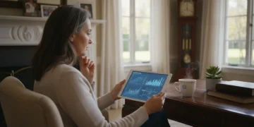 Woman reviewing financial charts for 2026 retirement planning